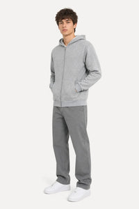 Nova Zip Hoodie gris frente