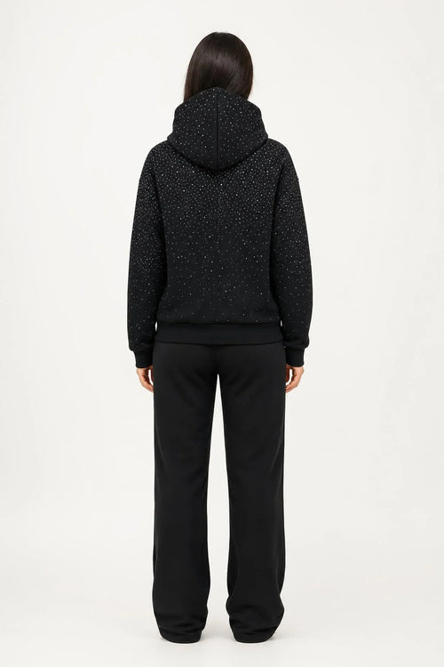 Nova Zip Hoodie negro espalda
