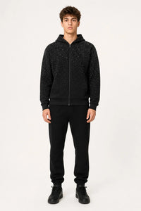 Nova Zip Hoodie negro frente