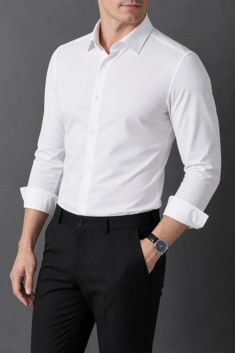 Sterling Stretch Shirt in white